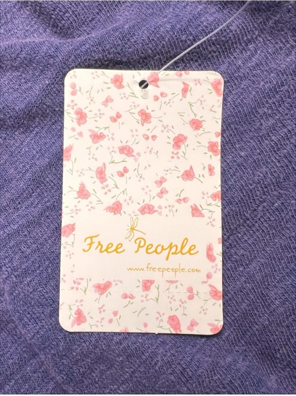 Free People We The Free Vanguard Crop Pullover NWT Blue Purple XS - Picture 7 of 11